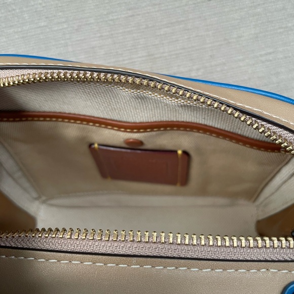 Coach Riley Lunchbox Bag In Colorblock dark denim multi - Picture 11 of 15